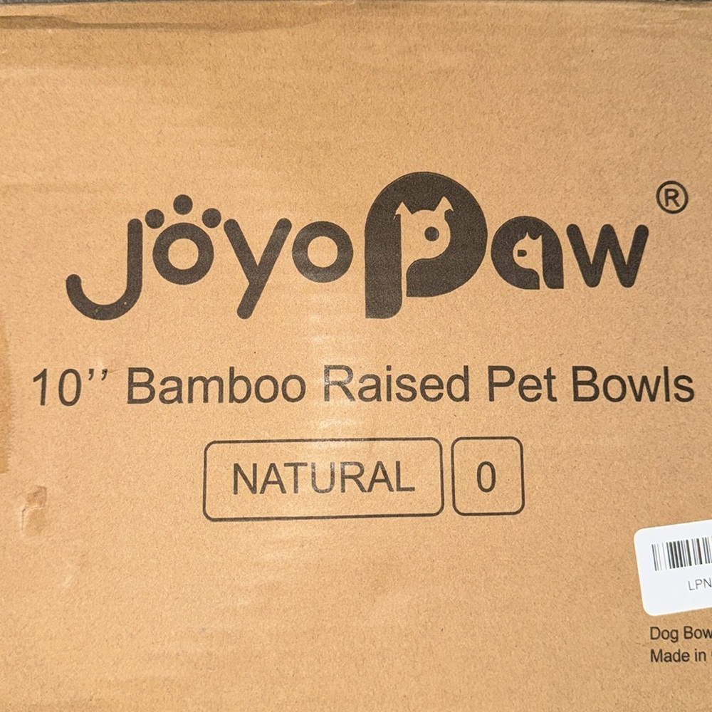 New Elevated Dog Bowls, Bamboo Raised Dog Bowl for Large Dogs & Medium Dogs - Picture 3 of 5
